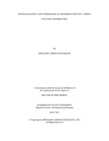 GENERALIZATION AND STEREOLOGICAL DETERMINATION OF A TRIPLE JUNCTION DISTRIBUTION