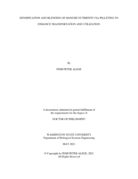 DENSIFICATION AND BLENDING OF MANURE NUTRIENTS VIA PELLETING TO ENHANCE TRANSPORTATION AND UTILIZATION