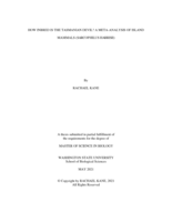 How Inbred is the Tasmanian Devil? A Meta-Analysis of Island Mammals (Sarcophilus harrisii)