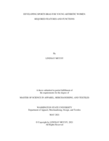 Developing Sports Bras for Young Arthritic Women: Required Features and Functions