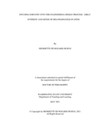 Infusing Empathy into the Engineering Design Process:  Girls' Interest and Sense of Belongingness in STEM