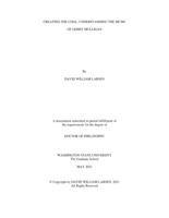Creating the Cool: Understanding the Music of Gerry Mulligan