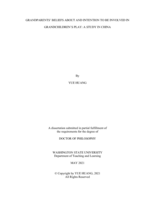 Grandparents' Beliefs about and Intention to Be Involved in Grandchildren's Play: A Study in China