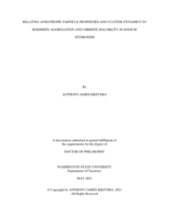 RELATING ANISOTROPIC PARTICLE PROPERTIES AND CLUSTER DYNAMICS TO BOEHMITE AGGREGATION AND GIBBSITE SOLUBILITY IN SODIUM  HYDROXIDE