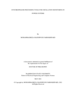 SYNCHROPHASOR PROCESSING TOOLS FOR OSCILLATION MONITORING IN POWER SYSTEMS