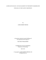 LANDSCAPE ECOLOGY AND MANAGEMENT OF THE BROWN MARMORATED STINK BUG IN THE PACIFIC NORTHWEST