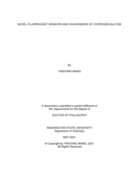 NOVEL FLUORESCENT SENSORS AND SCAVENGERS OF HYDROGEN SULFIDE