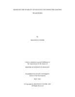 MODELING THE STABILITY OF CRATONS CONTAINING PRE-EXISTING WEAKNESSES