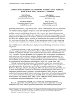 Jumping into Modeling: Elementary Mathematical Modeling with School and Community Contexts