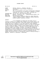 The Elementary Science Teacher as Researcher