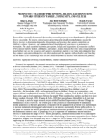 Prospective Teachers' Perceptions, Beliefs, and Dispostions toward Students' Family, Community, and Culture