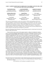 Early Career Elementary Mathematics Teachers' Noticing Related to Language and Language Learners