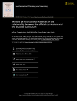 The role of instructional materials in the relationship between the official curriculum and the enacted curriculum