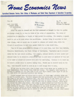Home Economics News Service, volume 13, number 25: Save Time with Correct Order of Preparation, Use the Right Pressing Cloth, Whole Family Should Share in Mealtime Tasks