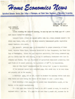 Home Economics News Service, volume 13, number 28: Gage Check Up is Advisable; New Fabric is Safety Measure