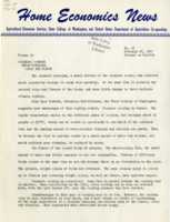 Home Economics News Service, volume 13, number 18: Pressure Cooking Saves Vitamins, Color and Flavor, Spring Means Grass Stains on Tots Heavy Clothes