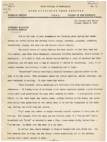 Home Economics News Service, volume 06, number 13: Different Qualities In Cotton Fabrics; Note of Spring In Eastertime Menus