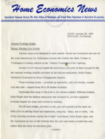 Home Economics News Service, volume 13, number 49: Proper Working Height Makes Kitchen Jobs Easier; Curtain Comparison