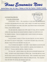 Home Economics News Service, volume 13, number 40: 4-H Owned Camp Site Soon To Be One of Best in State, Cold Storage as Important to Apples as to Eggs and Milk, Specialist Says