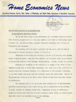 Home Economics News Service, volume 13, number 38: New Statewide Program to be Launched Soon by Agricultural Extension Service, Summer Peach Crop Means Fewer Summer Menu Worries, Restyle Clothes for That New Fall Look