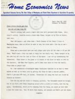 Home Economics News Service, volume 13, number 34: Fleas Pester People and Pets Get Rid of Them with DDT, Well-planned Picnics are Fun for Homemakers as Well as the Family, Knowledge of Drycleaning Important to Clothing Shoppers