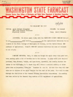 Washington State Farmcast, December 7, 1939