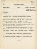 Home Economics News Service, volume 06, number 09: Clothes Express Woman's Charm; Short Blankets Are Poor Economy; Secret of Washing Velvet Materials