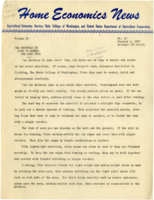Home Economics News Service, volume 13, number 10: Old Knitwear is Easy to Handle and Make Over; Cure Ham with Eye to Storage; Soap Made at Home should be Well Cured