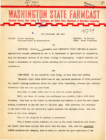 Washington State Farmcast, December 7, 1939