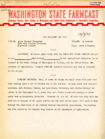 Washington State Farmcast, December 7, 1939