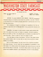 Washington State Farmcast, October 30, 1939