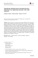 Engendering situational interest through innovative instruction in an engineering classroom: what really mattered?