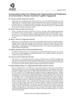 Incorporating Faculty Sense Making in the Implementation and Modification of an Instrument to Measure Social and Cognitive Engagement
