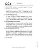 New Hands-on Fluid Mechanics Cartridges and Pedagogical Assessment