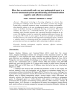 How does a contextually-relevant peer pedagogical agent in a learner-attenuated system-paced learning environment affect cognitive and affective outcomes?