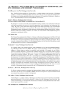 Multi-Disciplinary Project-Based Paradigm that Uses Hands-on Desktop Learning Modules and Modern Learning Pedagogies