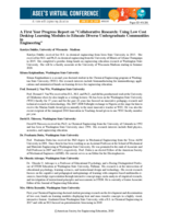 A First-year Progress Report on "Collaborative Research Using Low-cost Desktop Learning Modules to Educate Diverse Undergraduate Communities in Engineering"