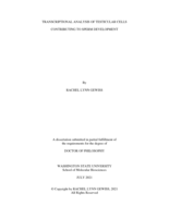 Transcriptional Analysis of Testicular Cells Contributing to Sperm Development