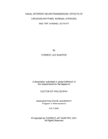 Vagal afferent neurotransmission: effects of circadian rhythms, adrenal steroids, and TRP channel activity