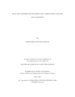 Real-Time Testbed Development for Cyber-Power Analysis and Validation