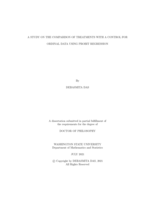 A study on the comparison of  treatments with a control for ordinal data using probit regression