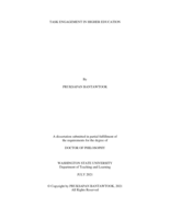 Task Engagement in Higher Education