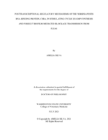POSTTRANSCRIPTIONAL REGULATORY MECHANISMS OF THE YERSINIA PESTIS RNA-BINDING PROTEIN, CSRA, IN STIMULATING CYCLIC-DI-GMP SNYTHESIS AND FOREGUT BIOFILM-MEDIATED BLOCKAGE TRANSMISSION FROM FLEAS
