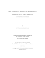 Resilience-Driven Situational Awareness and Decision Support for Cyber-Power Distribution Systems