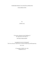 CONDENSED-PHASE CATALYSIS FOR ALTERNATIVE FUELS PRODUCTION