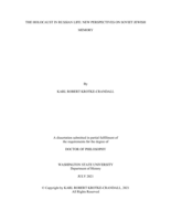 The Holocaust in Russian Life: New Perspectives on Soviet Jewish Memory