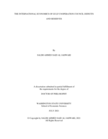 THE INTERNATIONAL ECONOMICS OF GULF COOPERATION COUNCIL DEFICITS AND RESERVES