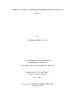 STUDIES ON ANTI-MULLERIAN HORMONE SERUM LEVELS IN THE FEMALE ALPACA