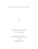 Structure Detection in Graphs and Hypergraphs