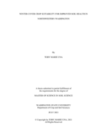 Winter cover crop suitability for improved soil health in northwestern Washington